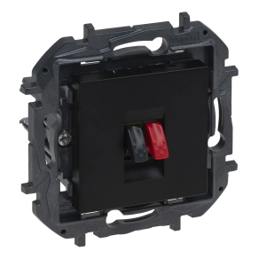   Legrand Niloé Step hangszóró aljzat, 1-es, fekete - 863585B