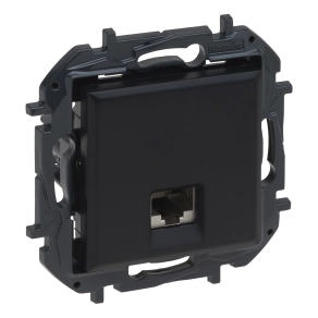 Legrand Niloé Step RJ45 Cat.6A UTP aljzat, fekete - 863567B