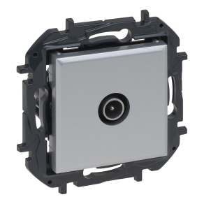   Legrand Niloé Step TV csillagpontos aljzat, végzáró (1, 5 dB), alumínium - 863374B