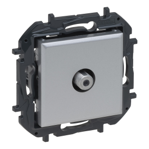   Legrand Niloé Step TV végzáró aljzat "F" típus (1, 5 dB), alumínium - 863375B