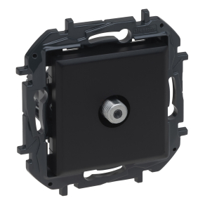   Legrand Niloé Step TV végzáró aljzat "F" típus (1, 5 dB), fekete - 863575B