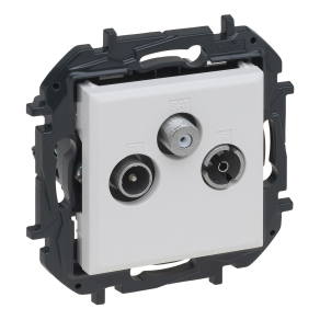   Legrand Niloé Step TV-R-SAT csillagpontos aljzat (1, 5 dB), fehér - 863180B