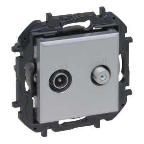   Legrand Niloé Step TV-SAT csillagpontos aljzat (1, 5 dB), alumínium - 863383B