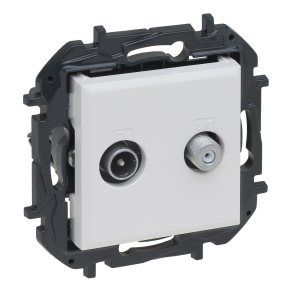   Legrand Niloé Step TV-SAT csillagpontos aljzat (1, 5 dB), fehér - 863183B