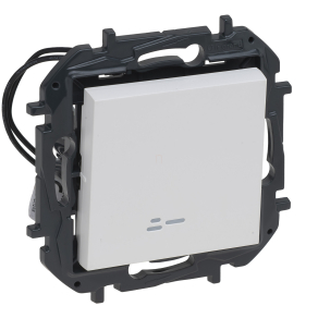   Legrand Niloé Step váltókapcsoló jelzőfénnyel, 10AX, fehér - 863116B