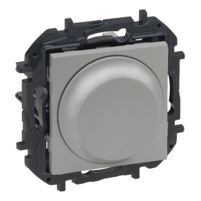   Legrand Niloé Step forgatógombos fényerőszabályzó, 300W, alumínium - 863352B
