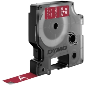   DYMO tartós D1 szalag  (12 mm x 3 M), fehér piroson 1978366