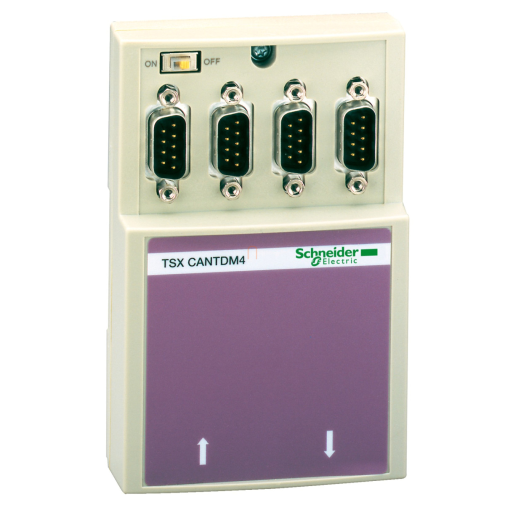 Csatlakozó, TAP, CANopen, 4x9DSUB TSXCANTDM4 Schneider