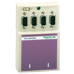   Schneider Electric Modicon Premium - TSXCANTDM4 - Csatlakozó, CANopen elosztódoboz, 4xSUB-D9