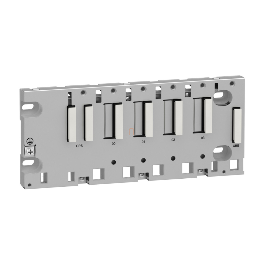 X80 hátlap, M340/M580 PLC-hez, 4 I/O kártyahely BMXXBP0400 Schneider
