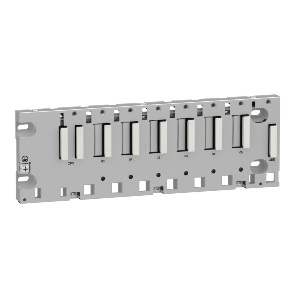 X80 hátlap, M340/M580 PLC-hez, 6 I/O kártyahely BMXXBP0600 Schneider