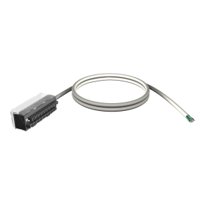 Schneider Electric Modicon X80 - BMXFTW501S - szerelt FTB sorkapocs és szanad végű 20 eres árnyékolt kábel, 5m