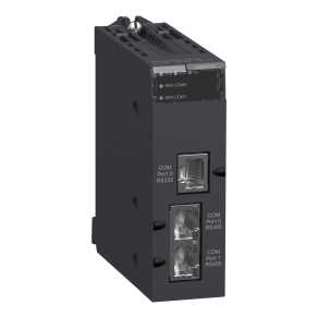Schneider Electric Modicon M340 - BMXNOM0200H -kommunikációs modul, 2x RS232/RS485, megerősített