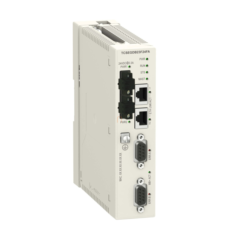 X80 kommunikációs modul, Modbus Plus Proxy, extra hőmérséklet tartomány-25…+70C TCSEGDB23F24FK Schneider