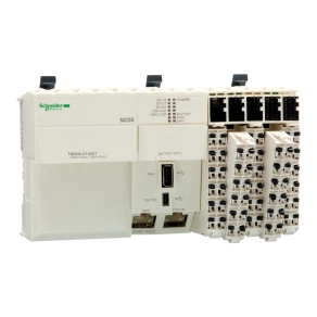   Schneider Electric Modicon M258 - TM258LD42DT - gépvezérlő PLC, 42 I/O, tranzisztor (source) kimenet, RS232/RS485, Ethernet Modbus TCP/IP, 24 VDC