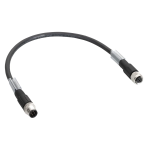 Schneider Electric Modicon TM7 - TCSXCN1M1F10E - kiegészítő, busz kábel, egyenes, M12-B, papa - mama, 10m