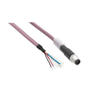 Schneider Electric Modicon TM7 - TCSXCNDFNX3V - kiegészítő, teljesítmény bemeneti kábel, egyenes, M8-4p, mama - szabad vezeték, 3m