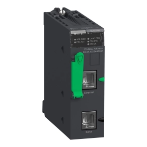 Schneider Electric Modicon M340 - BMXNOR0200H -kommunikációs modul, RTU, megerősített, extra hőmérséklet tartomány, -24…+70°C