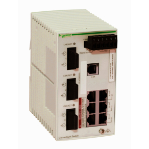   Schneider Electric ConneXium - Ethernet - TCSESB093F2CU0 Basic switch, 6 x TX réz + 3 x FX-MM optika, menedzselhető
