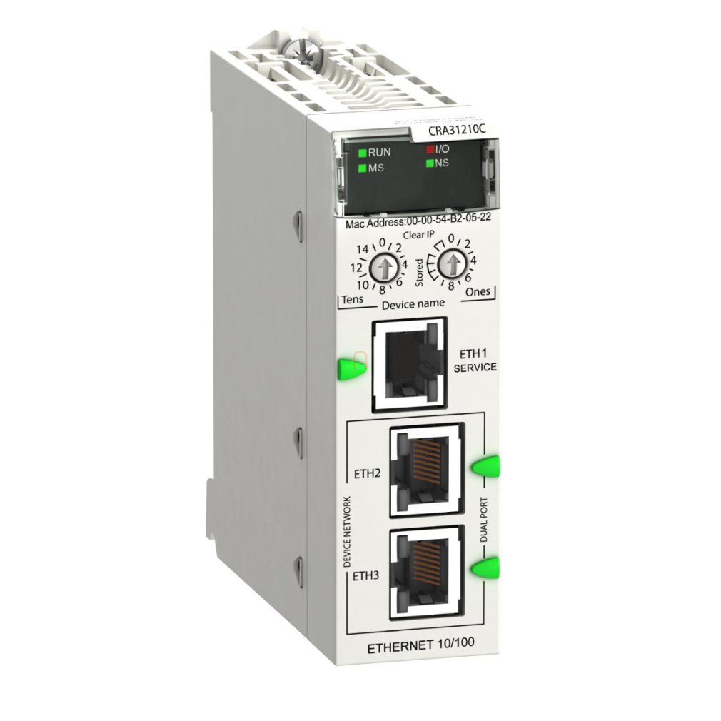 X80 ERIO modul, nagyteljesítményű, Expert kártya fogadásra, lakkozott BMXCRA31210C Schneider