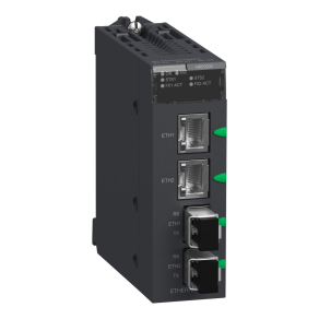   Schneider Electric Modicon M340 - BMXNRP0200 -kommunikációs modul, opto/réz átalakító, multimódusú