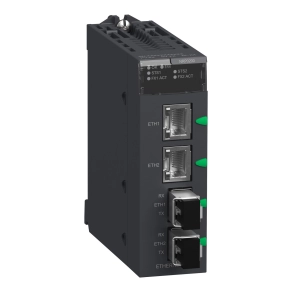 Schneider Electric Modicon M340 - BMXNRP0200 -kommunikációs modul, opto/réz átalakító, multimódusú