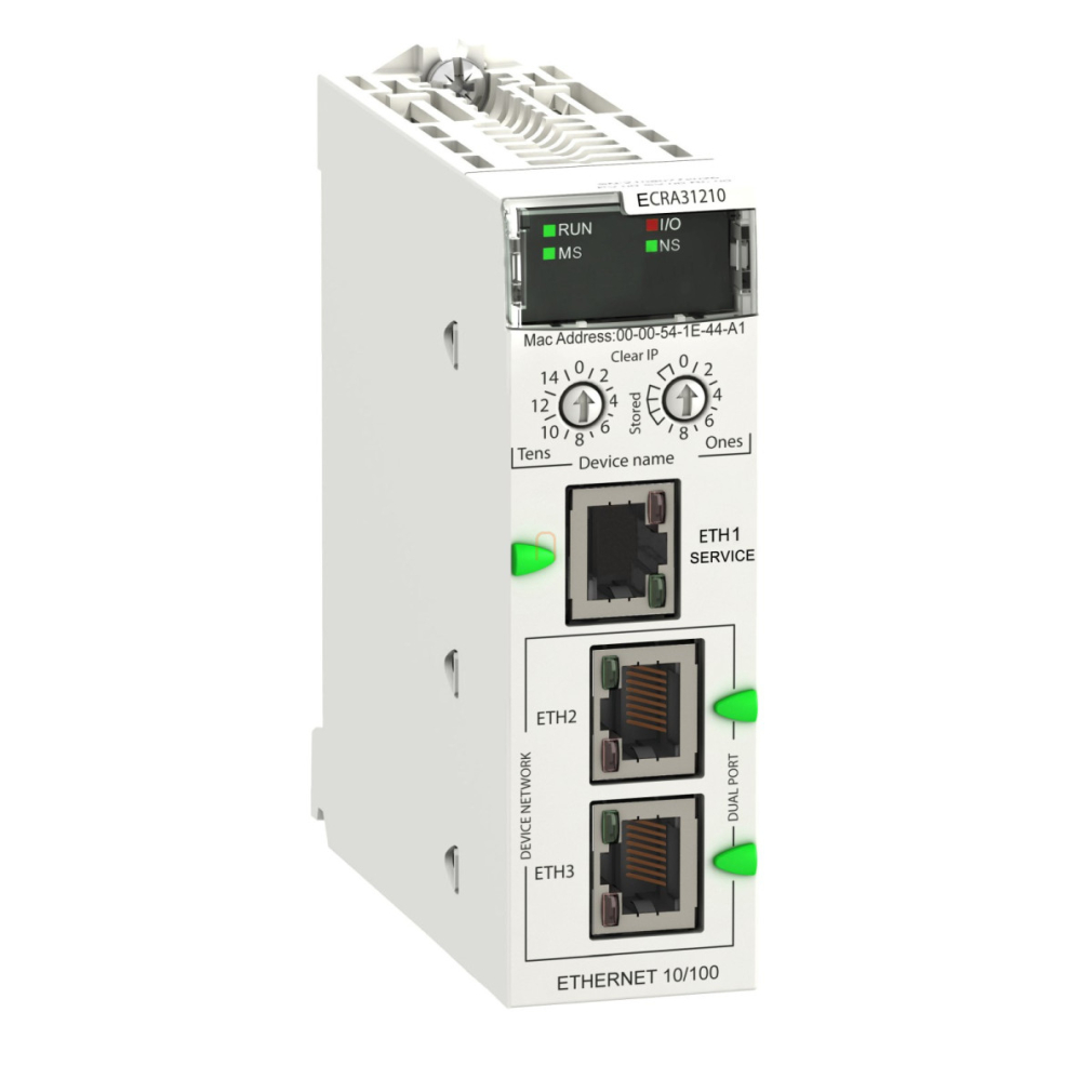 X80 EIO modul, M580 Ethernet hátlaphoz, lakkozott BMECRA31210C Schneider