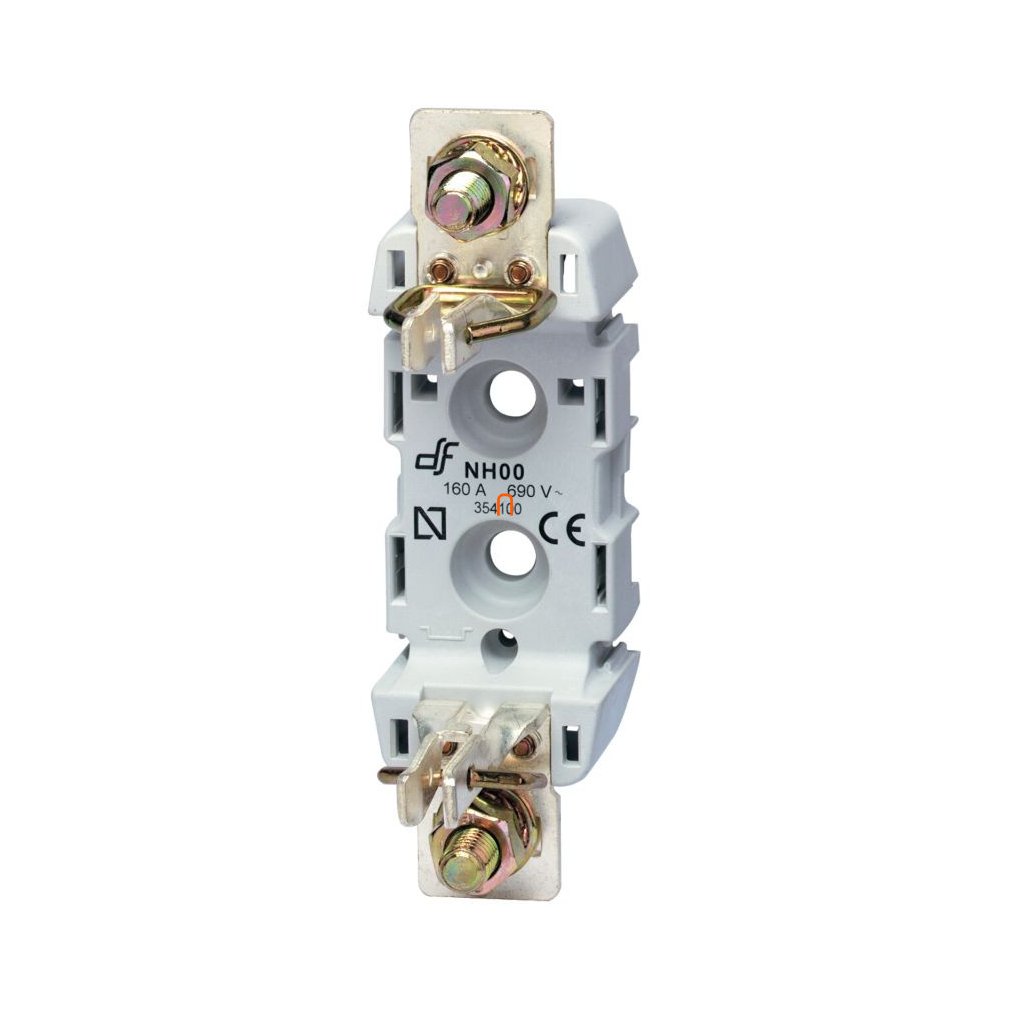 Biztosíték tartó 1P 160A T00 FIX RAIL DIN,SINGLE POLE FUSE BASE S. 16A DIN RAIL MOUNTED, Socomec, 65001110