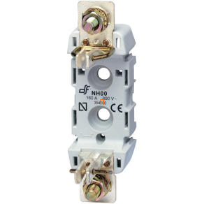   Biztosíték tartó 1p 160a t00 fix rail din,single pole fuse base s. 16a din rail mounted, socomec, 65001110