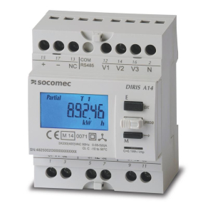   DIRIS A14 multifunkciós mérőműszer RS485 (ModBus) kommunikációval + MID tanúsítvánnyal   48250020
