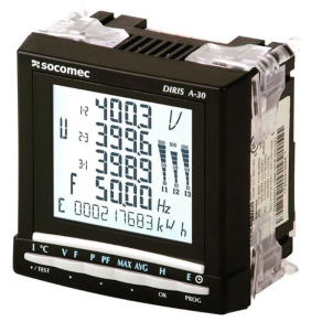   Multifunkciós mérőműszer DIRIS A30 96x96mm 110-400VAC és 120-350VDC 48250403 Socomec