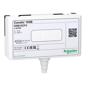 Schneider Electric Canalis KN - KNB16CF2 - Leágazódoboz, 16 A, L+N+PE, UTE biztosítókhoz