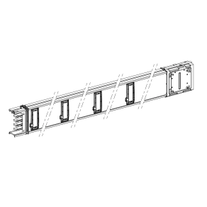 Schneider Electric Canalis KSA - KSA400ED4208 - Egyenes elem, 400 A, 2 m