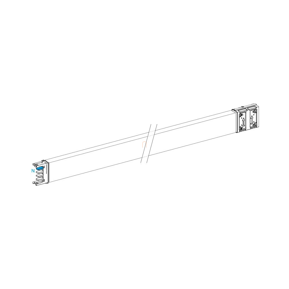 Traszport sín, 400 A, 3 m KSA400ET430 Schneider