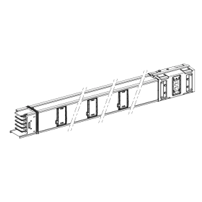 Schneider Electric Canalis KSA - KSA630ED4206 - Egyenes elem, 630 A, 2 m
