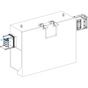 Schneider Electric Canalis KSB - KSB630SE4 - Leágazódoboz, 630 A, T2 biztosítókhoz
