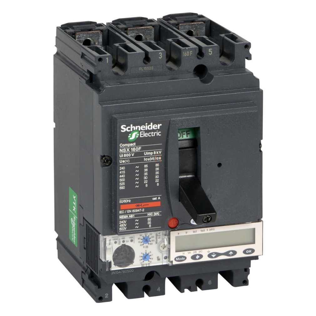 3P3D Micrologic 5.2 A 160A NSX160B komplett megszakító LV430870 Schneider – Készlet erejéig!!!