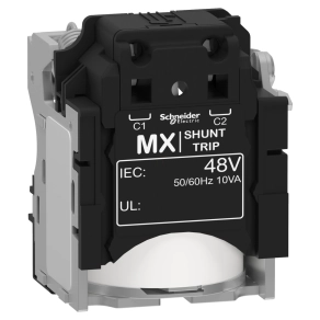   Schneider Electric ComPacT NSX (2021) - LV429385 - MX 48 V 50/60 Hz munkaáramú kioldó NSX100–630