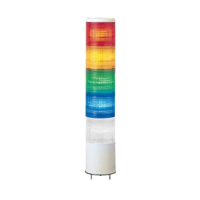 Schneider Electric Harmony XVC - XVC4B5K - monolitikus Ø40 fényoszlop, 1 piros 1 narancs 1 zöld 1 kék 1 átl. folyamatos, 24VAC/DC
