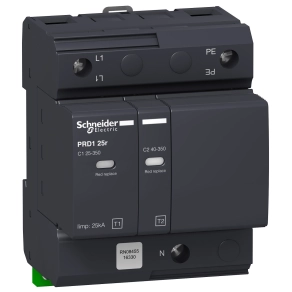 Schneider Electric Acti9 PRD1 - 16330 - túlfeszültség korlátozó, 25r, 1P-N
