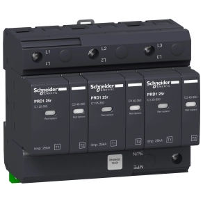Schneider Electric Acti9 PRD1 - 16331 - túlfeszültség korlátozó, 25r, 3P