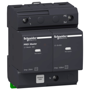   Schneider Electric Acti9 PRD - 16361-1mAster túlfeszültség-korlátozó, 1P-N