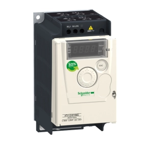   Schneider Electric Altivar ATV12 - ATV12P055M2 - frekvenciaváltó, 0,55kW, 1f, 230VAC, Modbus RTU, IP20, hűtőborda nélkül