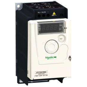   Schneider Electric Altivar ATV12 - ATV12H037M3 - frekvenciaváltó, 0,37kW, 3f, 230VAC, Modbus RTU, IP20, hűtőbordás