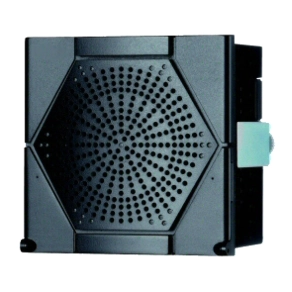 Schneider Electric Harmony XVS - XVS96BMBN - sziréna, ajtóra építhető 96x96, többszólamú, 4 csatornás, NPN, fekete, 12-24VAC/DC