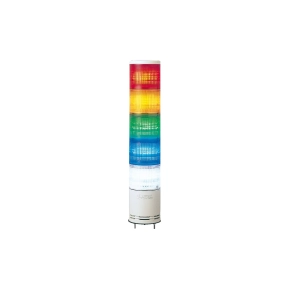 Schneider Electric Harmony XVC - XVC1M5K - monolitikus Ø100 fényoszlop, 1 piros 1 narancs 1 zöld 1 kék 1 átl. folyamatos/villogó, 100 - 240VAC