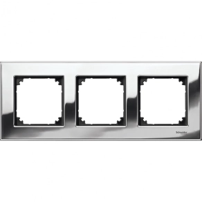   Schneider Merten M-Elegance fém keret, 3-as, króm MTN403339