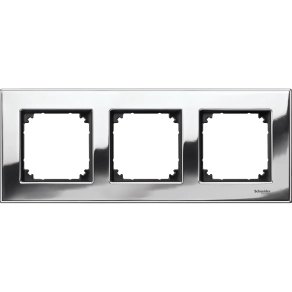 Schneider Merten M-Elegance fém keret, 3-as, króm MTN403339