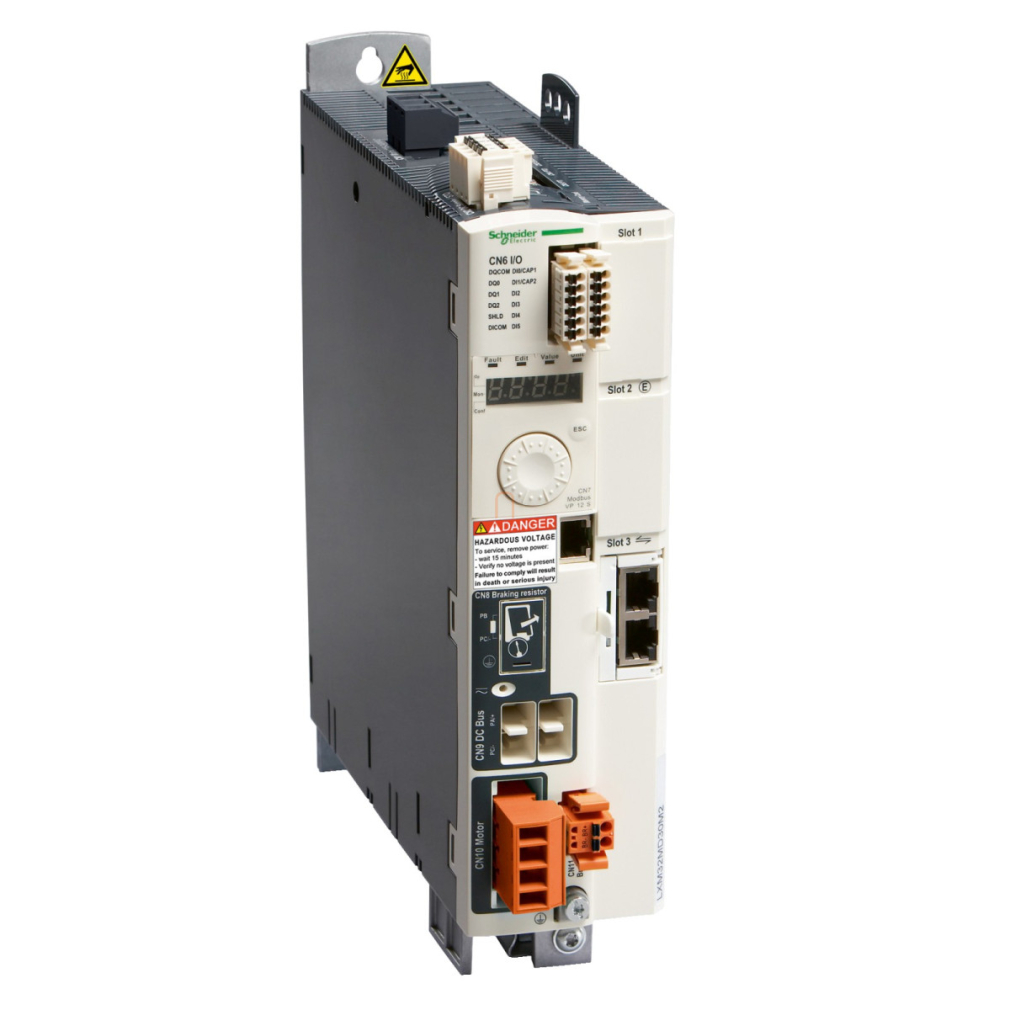 Lexium 32 szervohajtás, 1000 W, 3f, 230 VAC, Modbus, impulzus vezérlés, bővíthető kommunikáció LXM32MD18M2 Schneider
