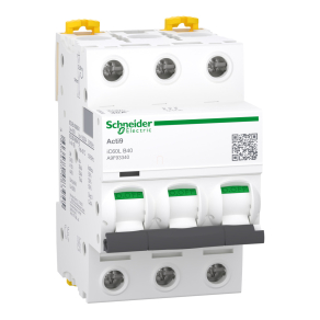   Schneider Electric Acti9 iC60L - A9F93340 - kismegszakító, 3P, B, 40A, monokonnekt